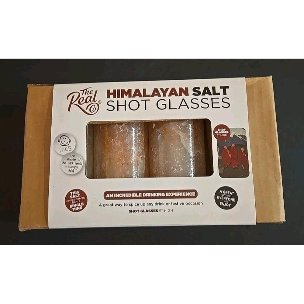 The Real Pink Himalayan Salt Shot Glass Set (4-Pack) – Natural & Authentic New